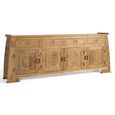 Sumbawa Natural Teak Wood 202cm 4 Door 4 Drawer Extra Large Oriental Style Sideboard thumbnail 2