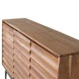 Woodland Natural Acacia Wood 145cm 3 Door Medium Sideboard thumbnail 4