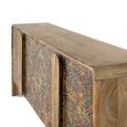 Mosaic Natural Handcrafted Mango Wood 161cm 4 Door Large Sideboard thumbnail 4
