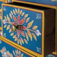 Ancona Highboard - Blue Mango Wood - Painted - 2 Door - Medium