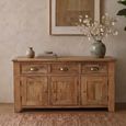 Dorset Sideboard - 3 Door - 3 Drawer - 145cm - Medium - Rustic - Mango Wood