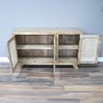 Sideboard - Mango Wood and Rattan - 3 Door - Medium - 150cm