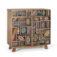 Emelia Sideboard - Mango Wood - Painted - 2 Door - Small - 80cm