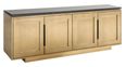 Finsbury Gold and Black Marble Top Extra Large Sideboard - 4 Doors
