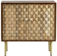 Imphal Sideboard - 2 Door - Small - 85cm - Geometric - Mango Wood