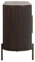 Luxor Brushed Brass Ribbed 4 Door Extra Large Curved Sideboard