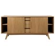 Marte Extra Large Sideboard - 2 Door - 180cm - Oak
