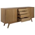 Marte Extra Large Sideboard - 2 Door - 180cm - Oak