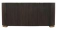 Mayfield White Marble Top Extra Large Sideboard - Dark Wood Fluted Base