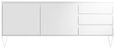 Montour Sideboard - 2 Door - 3 Drawer - White