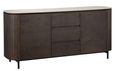 Ritz Beige Ceramic Top Extra Large 2 Door Sideboard