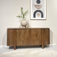 Salano Curved Sideboard - 4 Door - Large - Brown - Mango Wood