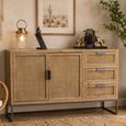 Distressed Rustic 120cm 2 Door Medium Sideboard thumbnail