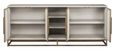 Whitebone Brass 4 Door Sideboard - 225cm