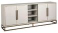 Whitebone Brass 4 Door Sideboard - 225cm