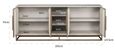 Whitebone Brass 4 Door Sideboard - 225cm