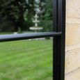 Garden Window Mirror - Black - Metal - 70cm x 100cm