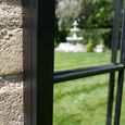Garden Mirror - Rectangular - Black Metal - Garden
