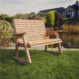 Garden Rocking Bench - Redwood