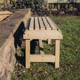Garden Bench - Backless - Timber Wood