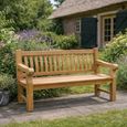 Patrick Garden Bench - 166cm - Natural - Teak Wood
