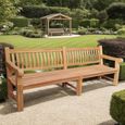 Patrick Garden Bench - 250cm - Natural - Teak Wood