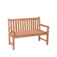 Bison Garden Bench - 120cm - Natural - Teak Wood