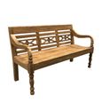 Station Kasar Garden Bench - 150cm - Rustic - Teak Wood