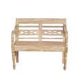 Station Garden Bench - 100cm - Natural - Teak Wood