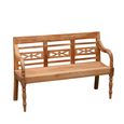 Station Garden Bench - 130cm - Rustic - Teak Wood