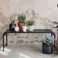 Brenta Garden Bench - Metal - Black