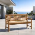 Patrick Garden Bench - 120cm - Natural - Teak Wood