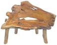 Teak Root Bench - Small - with Back