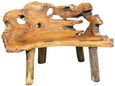 Teak Root Bench - Small - with Back