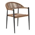Canari Garden Dining Armchair - Set of 2 - Curved - Rattan