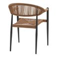 Canari Garden Dining Armchair - Set of 2 - Curved - Rattan