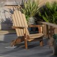 Clearance - Merton Outdoor Garden Foldable Lounge Chair - Natural - D68