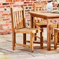 2 x Grisdale Outdoor Teak Side Dining Chair