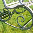 Garden Chair - Antique Grey Metal - Rocking