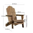 Clearance - Merton Outdoor Garden Foldable Lounge Chair - Natural - A130