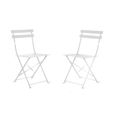 Rive Outdoor Droite Bistro Chairs Set of 2 Clay