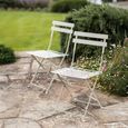Rive Outdoor Droite Bistro Chairs Set of 2 Clay