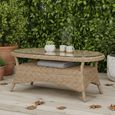 Brayford Outdoor Coffee Table Natural Rattan