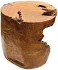 Teak Solid Block Coffee Table - Round