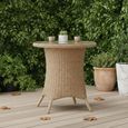 Brayford Outdoor Bistro Dining Table Natural Rattan