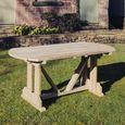 Ergo Garden Dining Table - 6 Seater - 179cm - Redwood