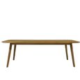 Lugano Garden Dining Table - 240cm - 10 Seater - Natural - Teak Wood