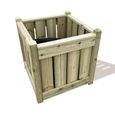 Elegant Garden Planter - Square - Timber Wood