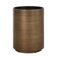Dira Planter - Small - Round - Brushed Gold - Metal