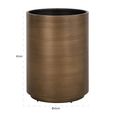 Dira Planter - Small - Round - Brushed Gold - Metal
